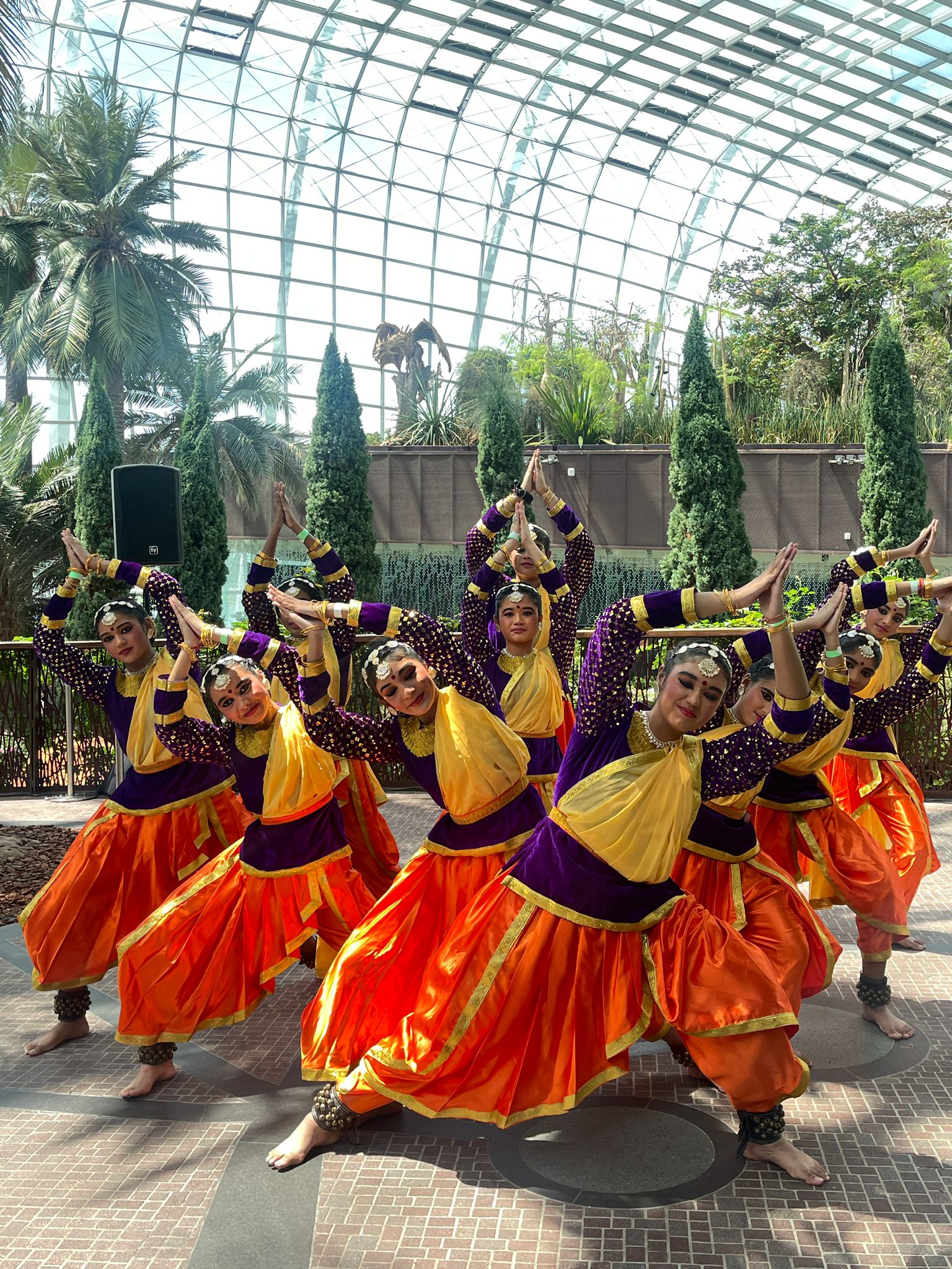 Indian dancers at Gardens by the Bay